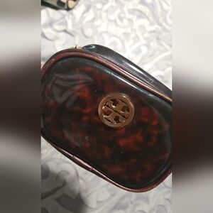 Tory Burch Tortoiseshell Crossbody with Gold Logo Accent